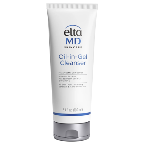 EltaMD Oil-in-Gel Cleanser for sensitive and post-procedure skin, dual-phase oil to foam cleanser recommended by Scottsdale nurse