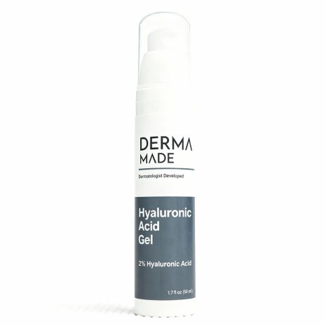 Derma Made Hyaluronic Acid Gel Derma Made Hyaluronic Acid Gel bottle designed to deeply hydrate, plump, and smooth skin with 2% hyaluronic acid.