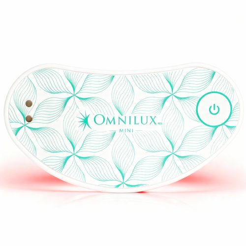 Omnilux Mini Eye Brightener LED mask for reducing dark circles, puffiness, and fine lines around the eyes at Skin With Bea Esthetics Scottsdale.
